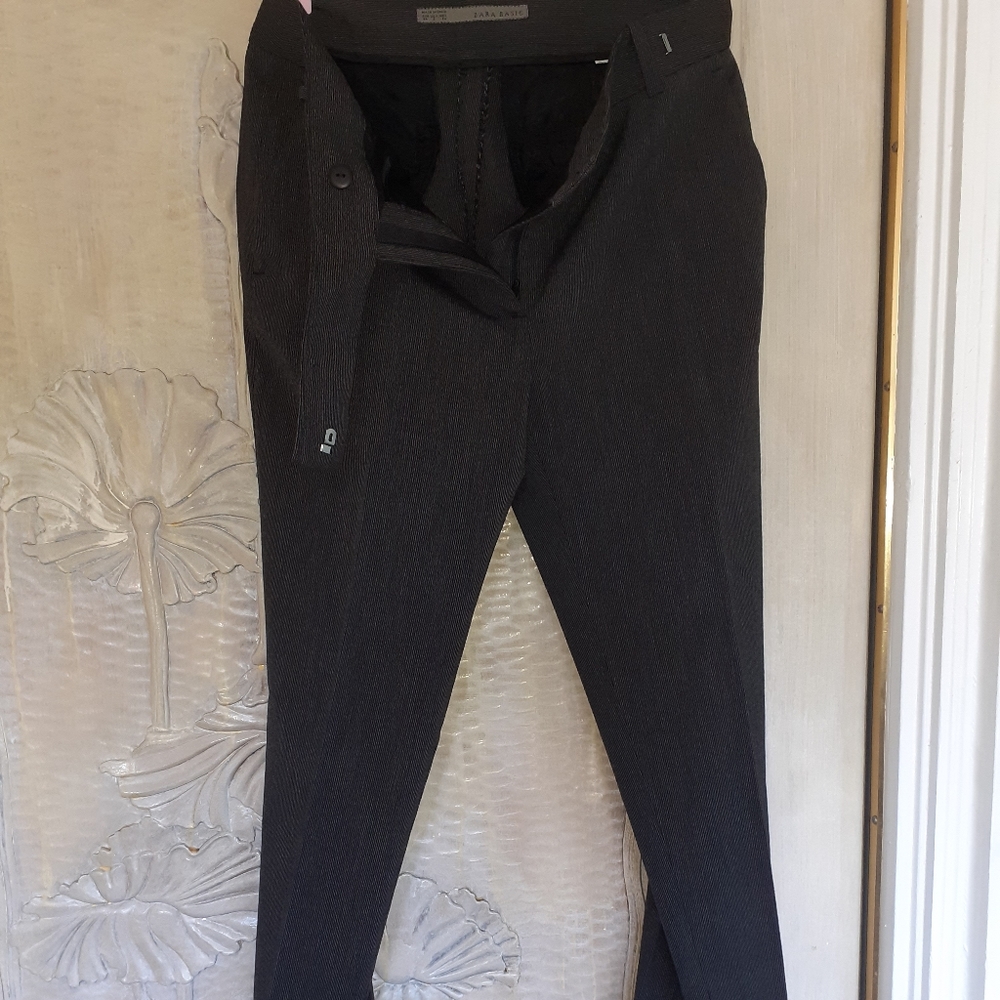 ZARA striped dress pants